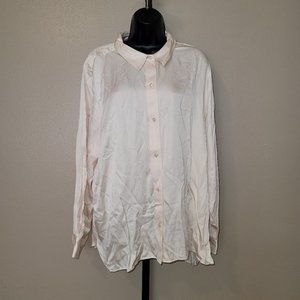 A518990** Encore by Idina Menzel Matte Satin Shirt pants